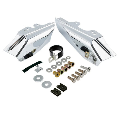 Mid-Frame Air Deflectors Chrome for Harley Electra Glide King (2001-2008)