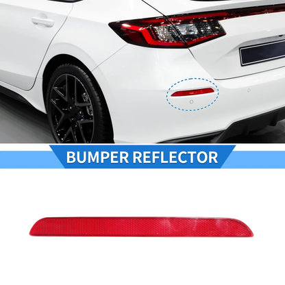 Rear Left Bumper Reflector for Honda Civic 2022-2023 Red