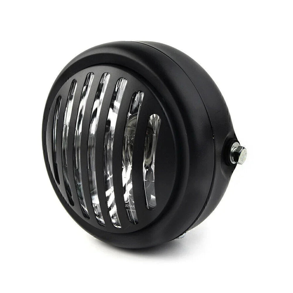 6.5" Round Scalloped Finned Headlight for Harley Sportster