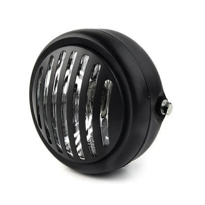 6.5" Round Scalloped Finned Headlight for Harley Sportster