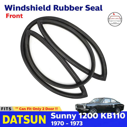 Front Windshield Rubber Strip Seal Fits Datsun Sunny KB110 2D Coupe 1970-73 D06