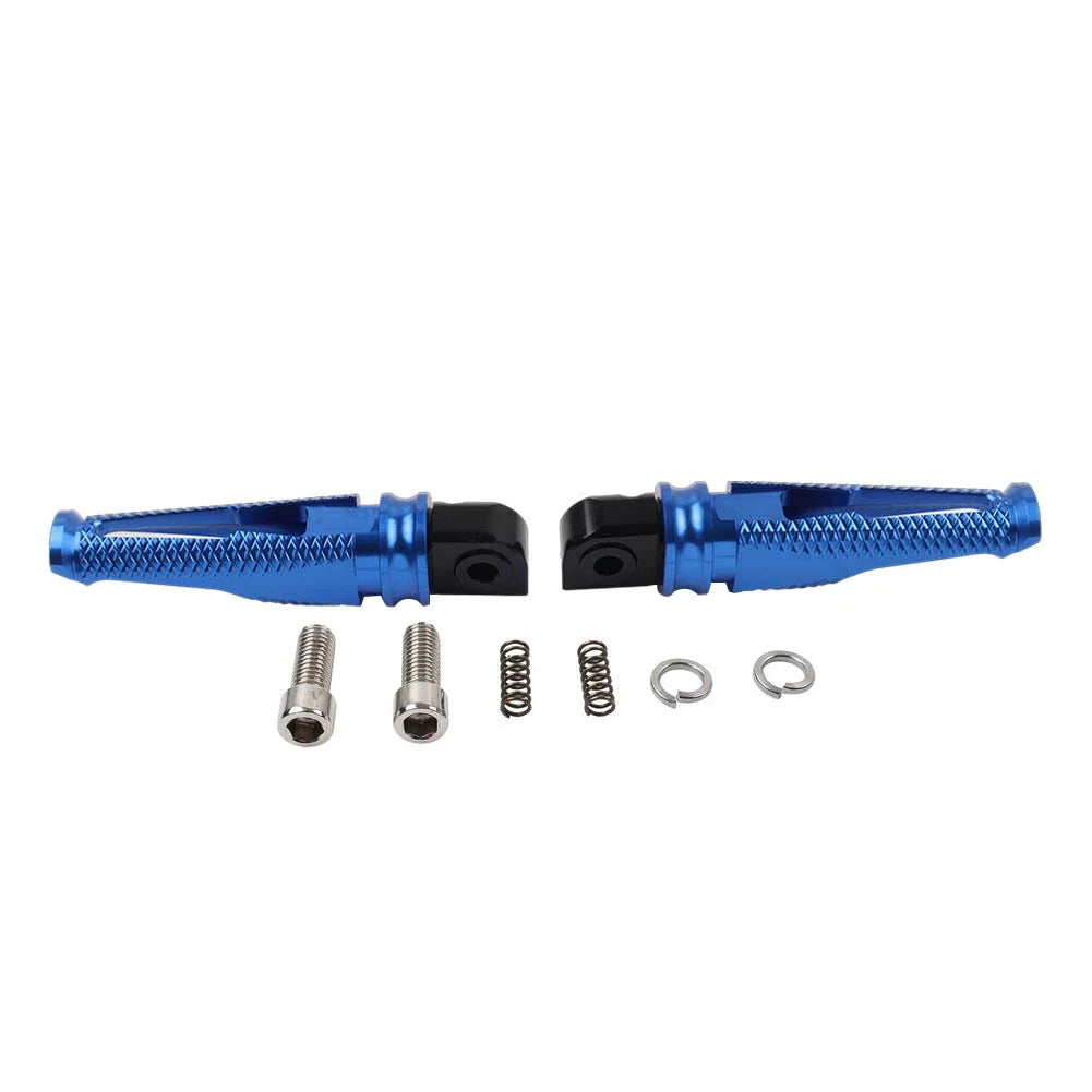 Blue Rear Passenger Foot Pegs for Yamaha YZF R1 R6 R1M R1S