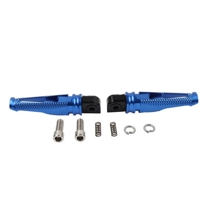Blue Rear Passenger Foot Pegs for Yamaha YZF R1 R6 R1M R1S