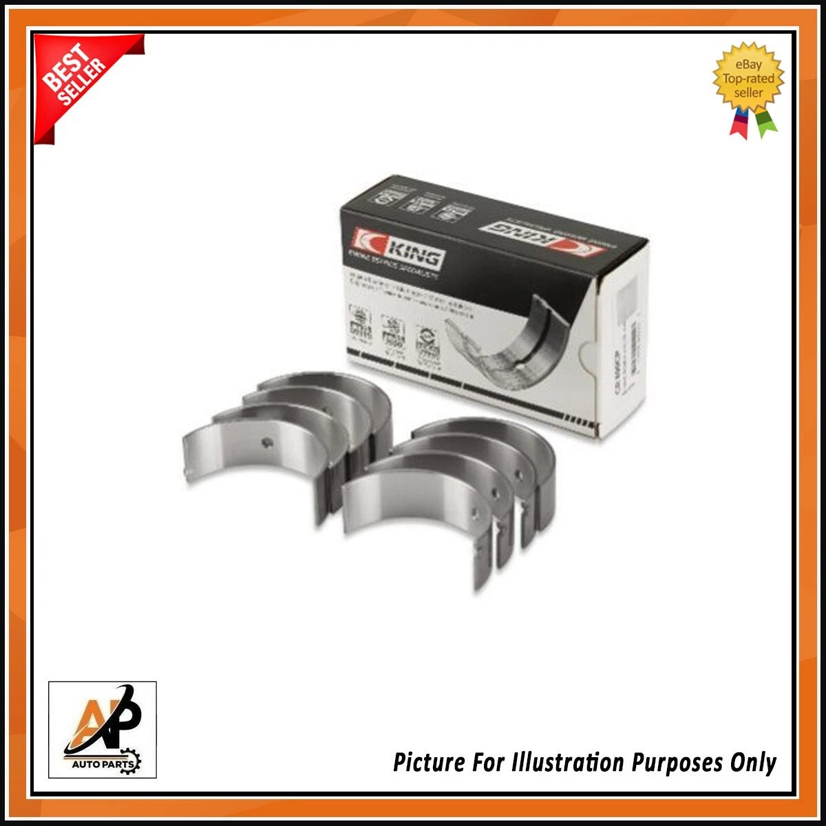 Con Rod Bearings Set Standard Replacement for Ford Fiesta Focus 1.4 1.6 (2009–2018)