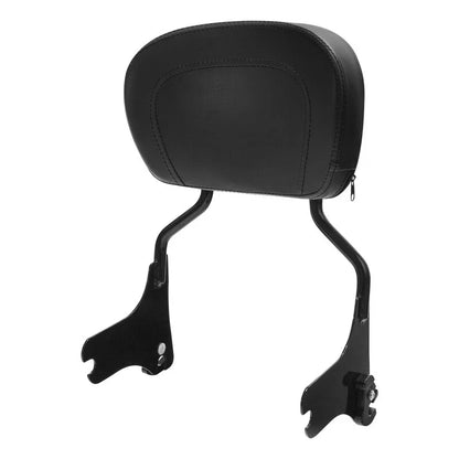 Black Passenger Backrest Pad for Harley Road King, Glide (1997-2008)
