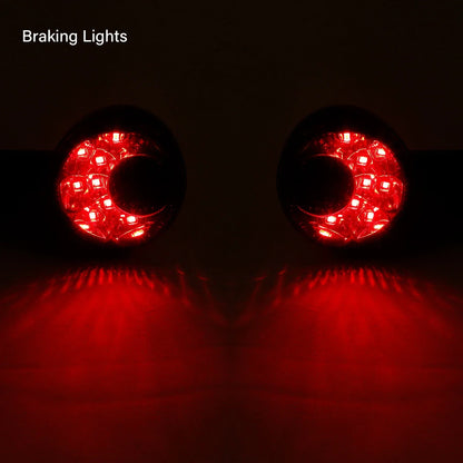 Black LED Amber Rear Turn Signals for Harley Sportster XL (1992-2022)