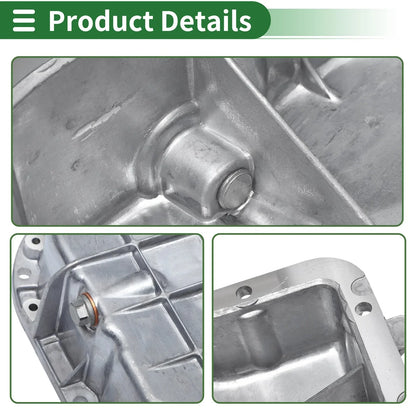Engine Oil Pan for Mercedes Benz CL55 (2000-2006) - Aluminum Silver Tone, 1 Pc