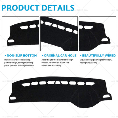 Black Non-Slip Dash Mat for Skoda Octavia Mk3 (2013-2020)