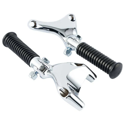 Chrome Passenger Footpeg Mounts for Harley Sportster 883 1200 XL883L (2004-2013)