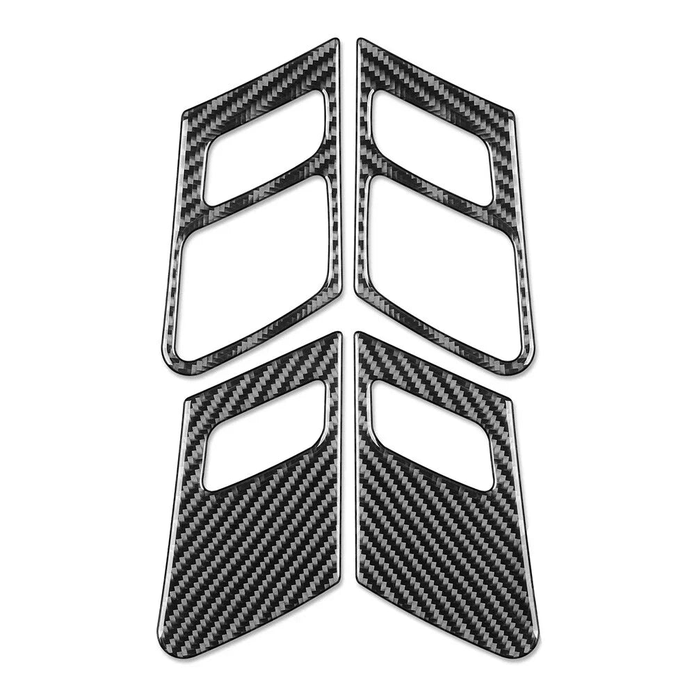 Carbon Fiber Door Handle Frame Cover Trim for Audi Q5 (2018-2021)