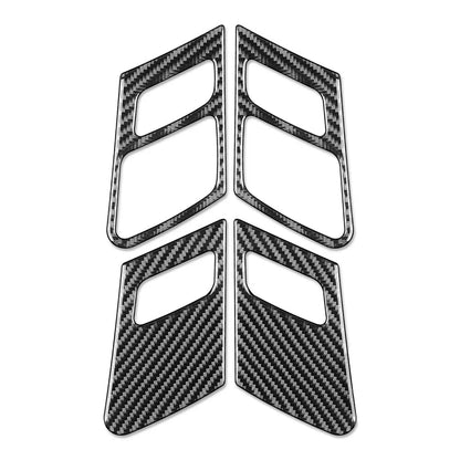 Carbon Fiber Door Handle Frame Cover Trim for Audi Q5 (2018-2021)