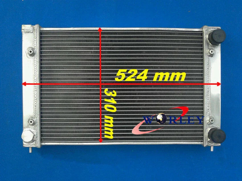 Aluminum Radiator & Shroud Fan for VW Golf MK2 GTI/Scirocco (1983-1992)