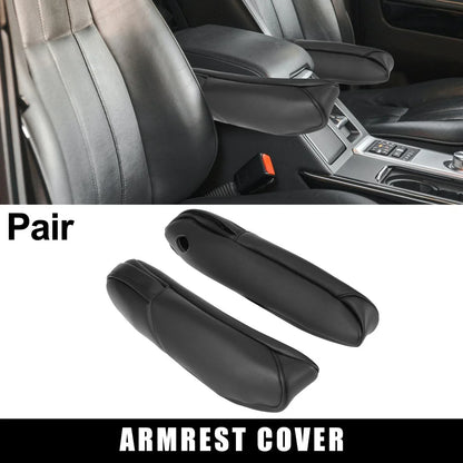 Front Seat Armrest Covers for Honda CR-V (2010-2011) - 1 Pair Black