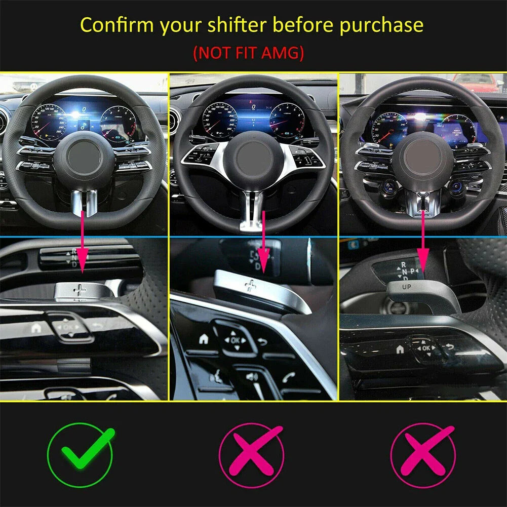 Steering Wheel Paddle Shifter Extensions for Mercedes Benz C-Class (2015-2023)