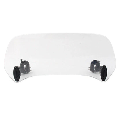 Adjustable Windshield Extension Spoiler Deflector for Motor Vehicle Clear