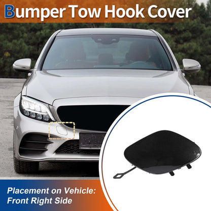 Tow Hook Cover for Mercedes-Benz Front Car Bumper (2019-2023) - Tenorite Grey