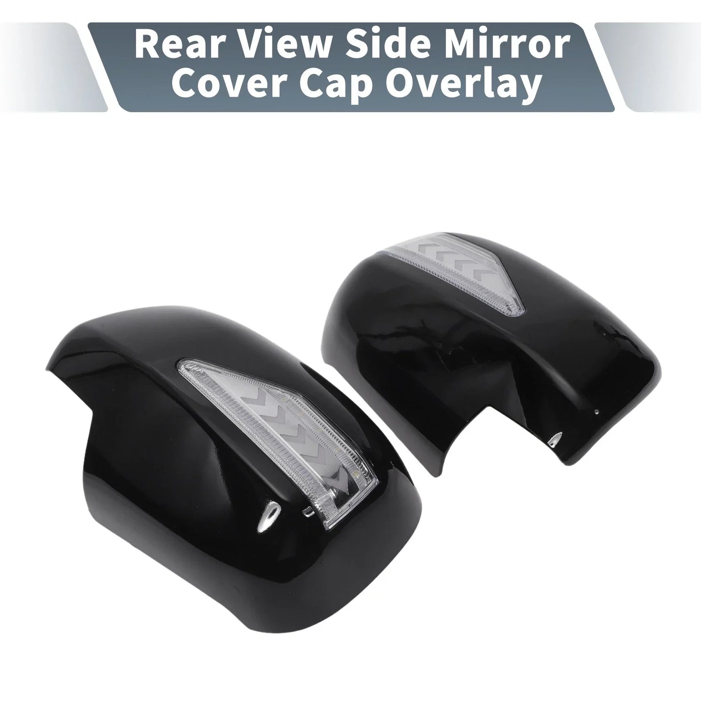 Rearview Mirror Cover Overlay Gloss Black for Lexus RX330 RX350 (2003)
