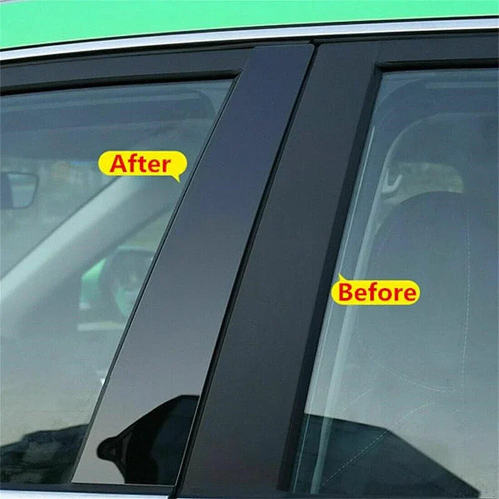 6Pcs Glossy Black Door Pillar Post Covers for Range Rover Sport (2014-2022)