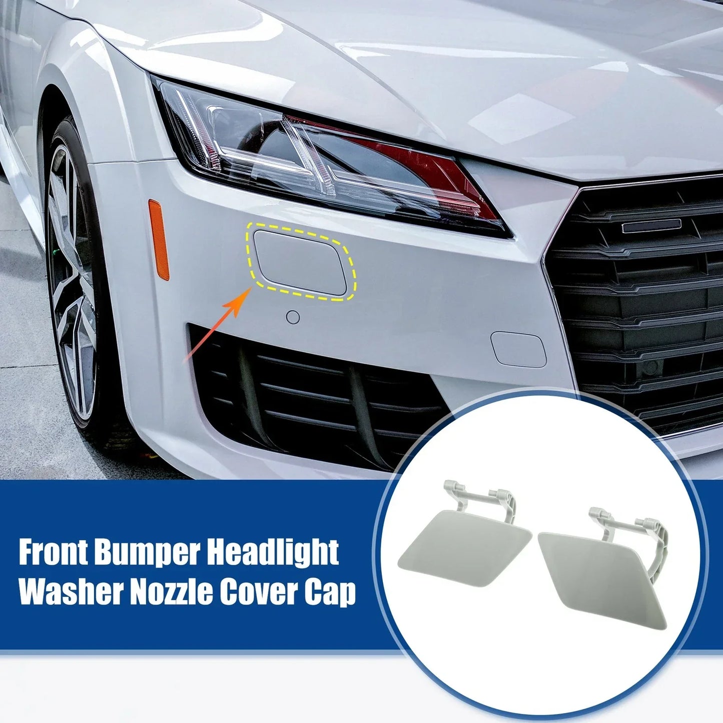 Headlight Washer Nozzle Caps for Mercedes Benz S W221 (2010-2013)