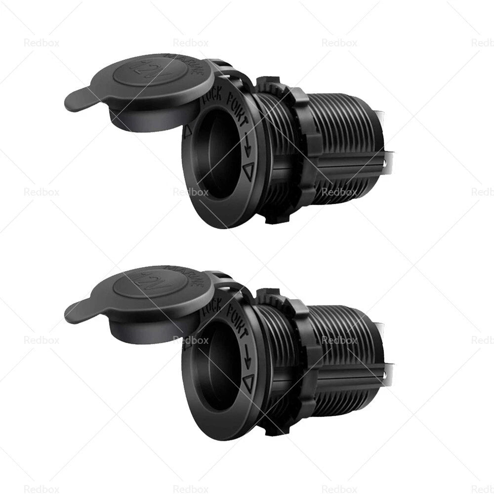 Waterproof 12V  Car Cigarette Lighter USB Charger Power Adapter Outlet