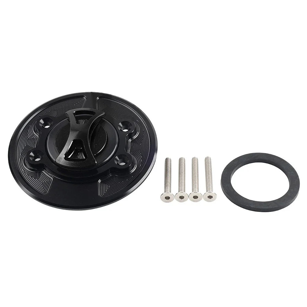 Black Fuel Gas Tank Cap Cover for BMW S1000RR, S1000R, HP2 SPORT (2010-2016)