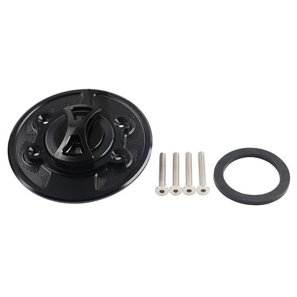 Black Fuel Gas Tank Cap Cover for BMW S1000RR, S1000R, HP2 SPORT (2010-2016)