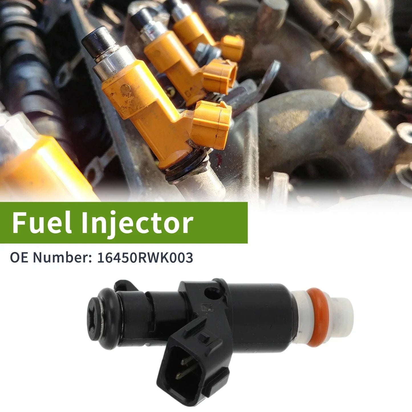 Fuel Injector for Honda Civic 1.8 (2012-2015) - 1 x Black Injector