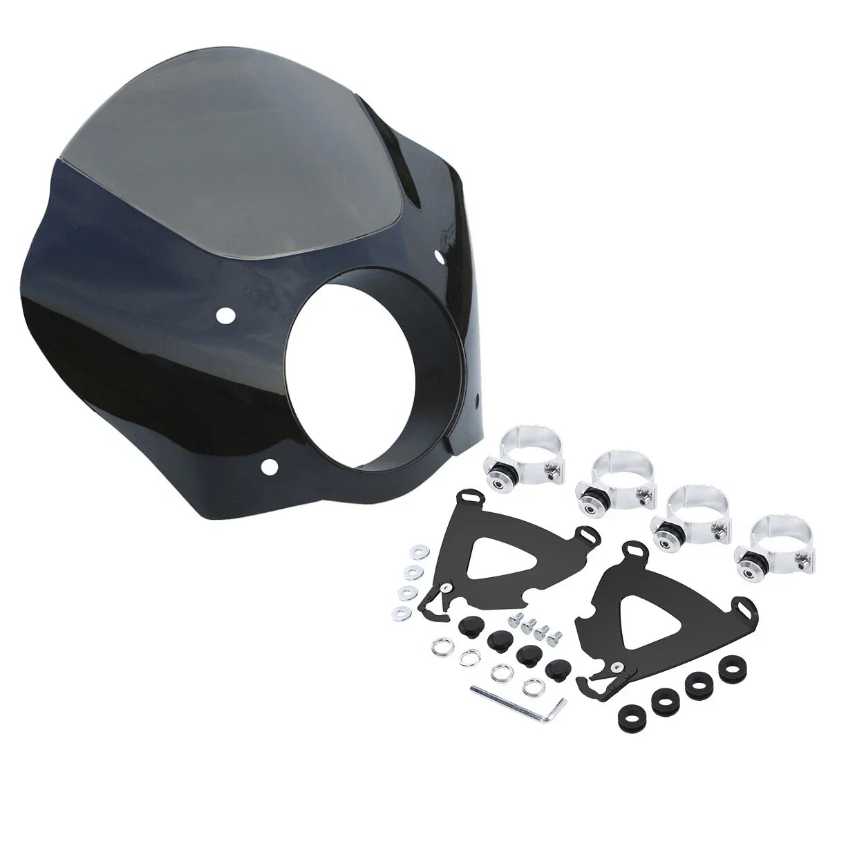 49mm Front Headlight Fairing for Harley Low Rider, Super Glide
