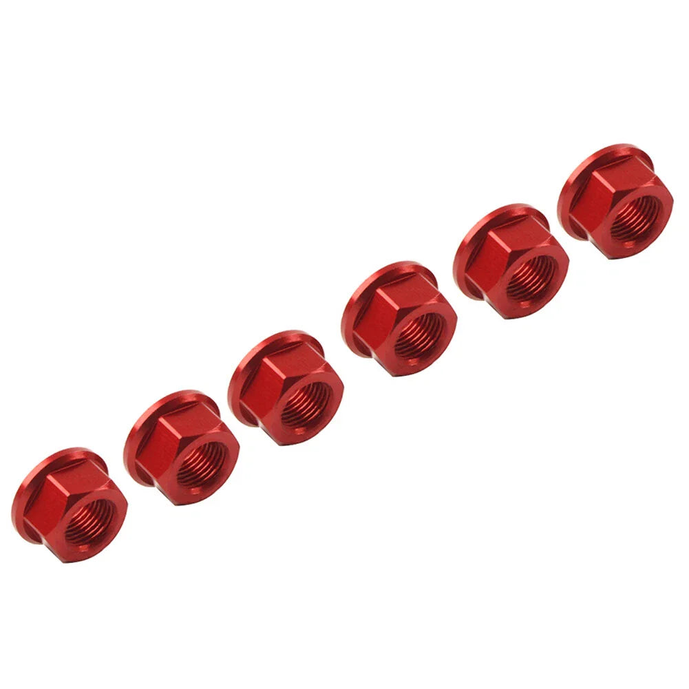 Red M10 x 1.0 Rear Sprocket Nuts for Ducati Streetfighter Panigale V4 (2018-2023)