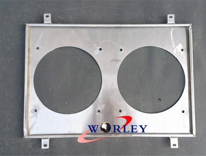 Aluminum Radiator Fan Shroud +  12" Fans for Nissan Silvia S14 S15 (1995-2002)