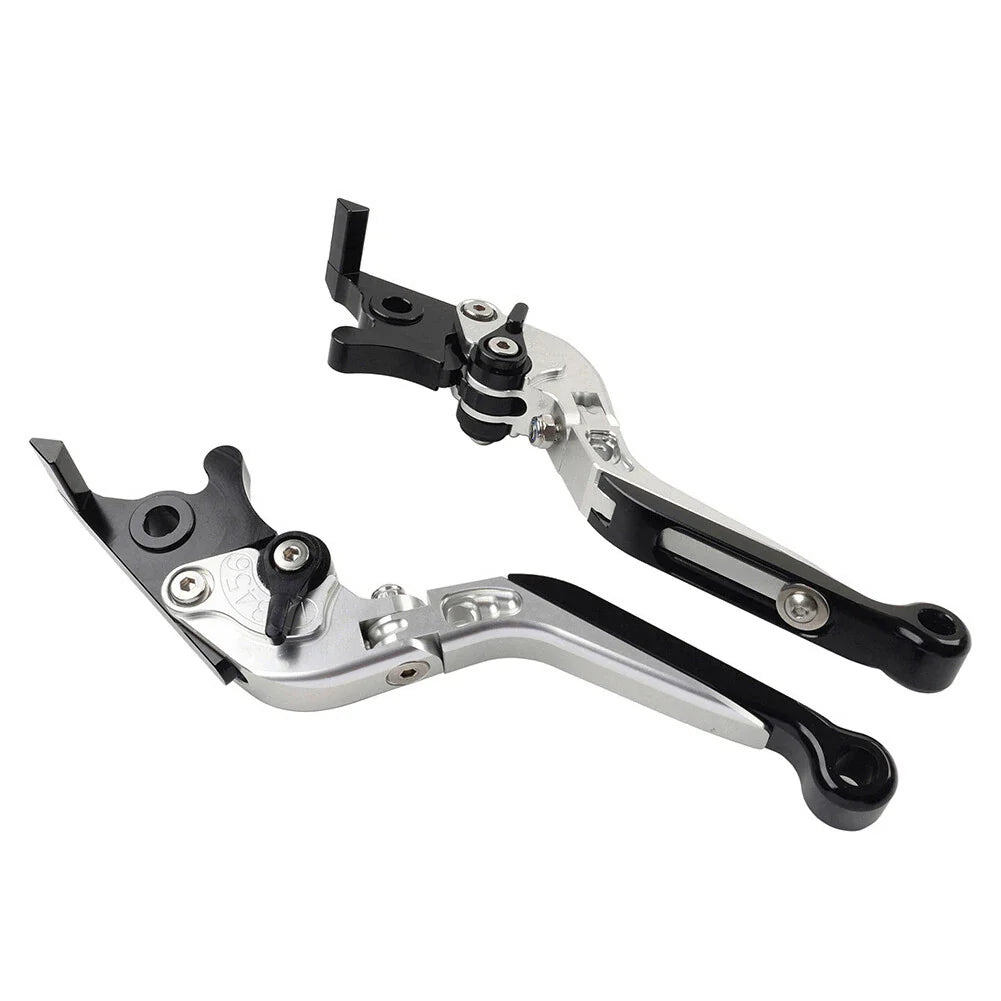 CNC Silver Extendable Brake Clutch Levers for Yamaha FJR 1300, XJR1300 (04-20)