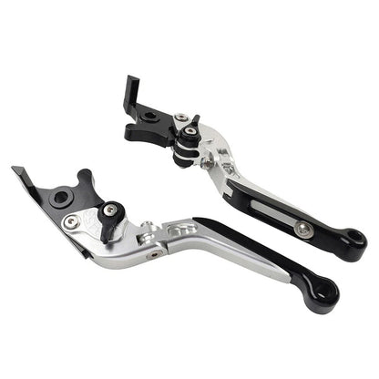 CNC Silver Extendable Brake Clutch Levers for Yamaha FJR 1300, XJR1300 (04-20)