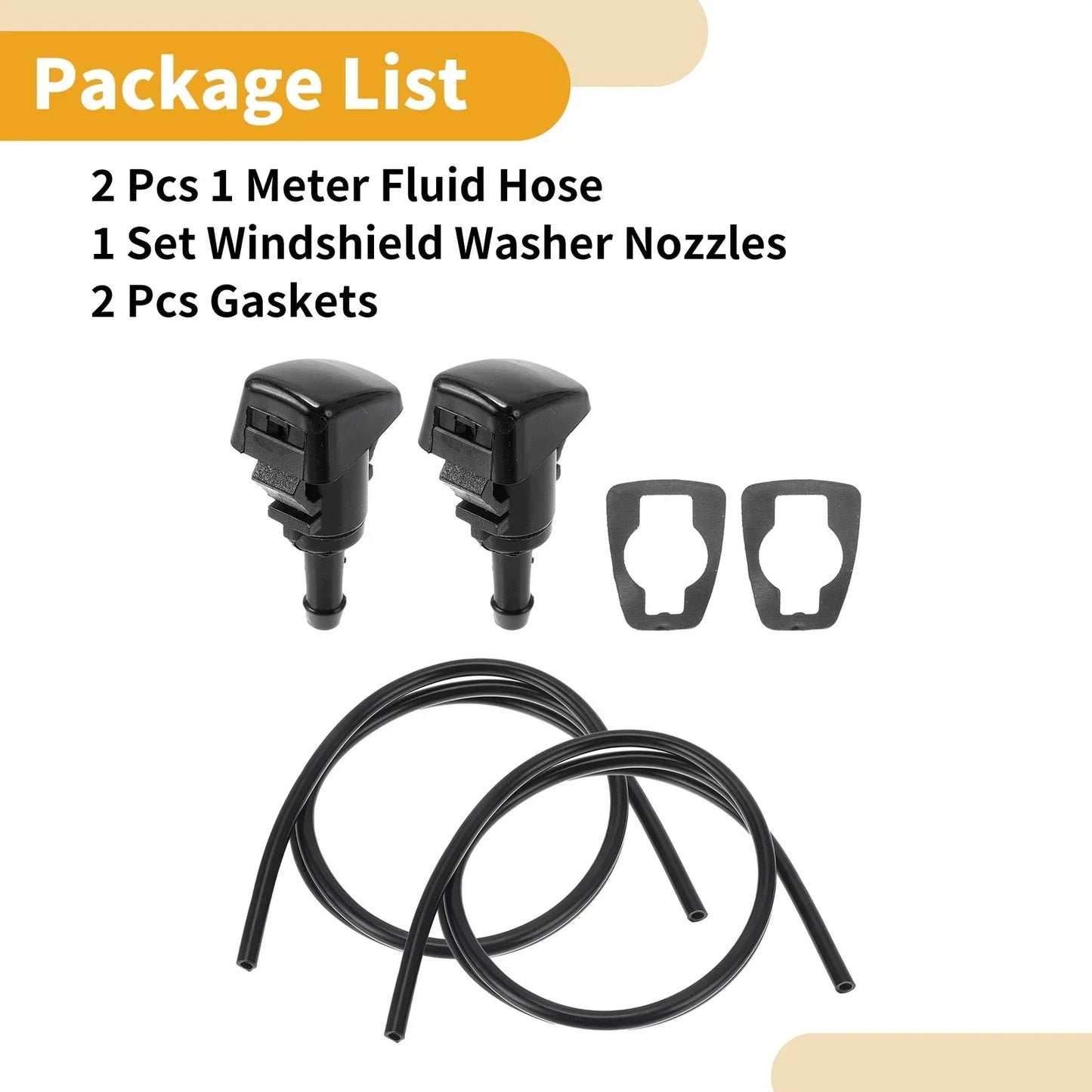 Windshield Washer Nozzle Kit 2 x for Chrysler 300 (2005-2010)