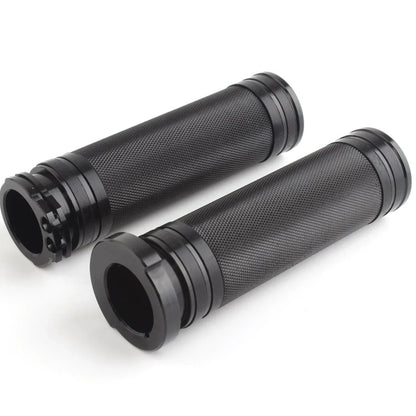 CNC Black Hand Grips for Harley Davidson Touring Sportster Dyna