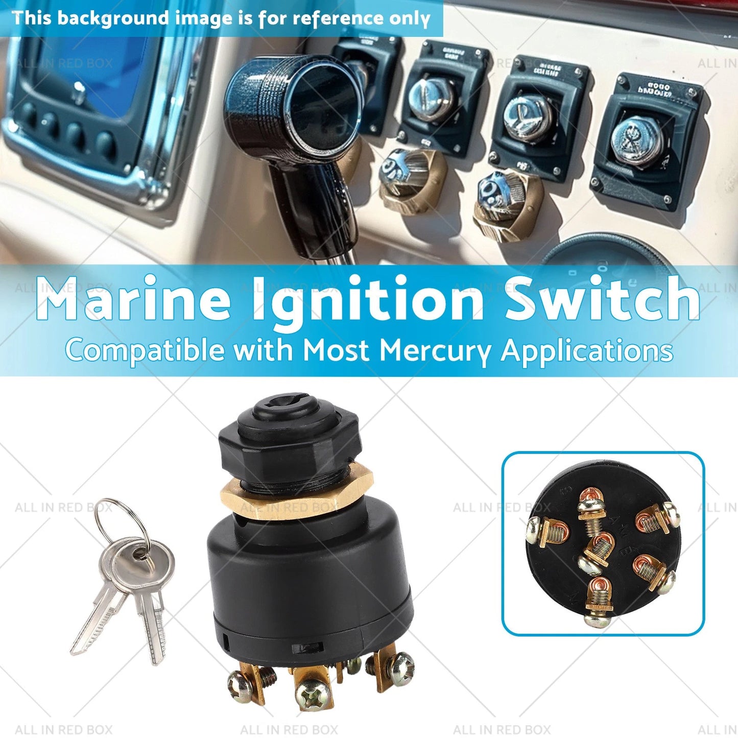 Marine Ignition Switch for Mercury Applications (1987-2023)