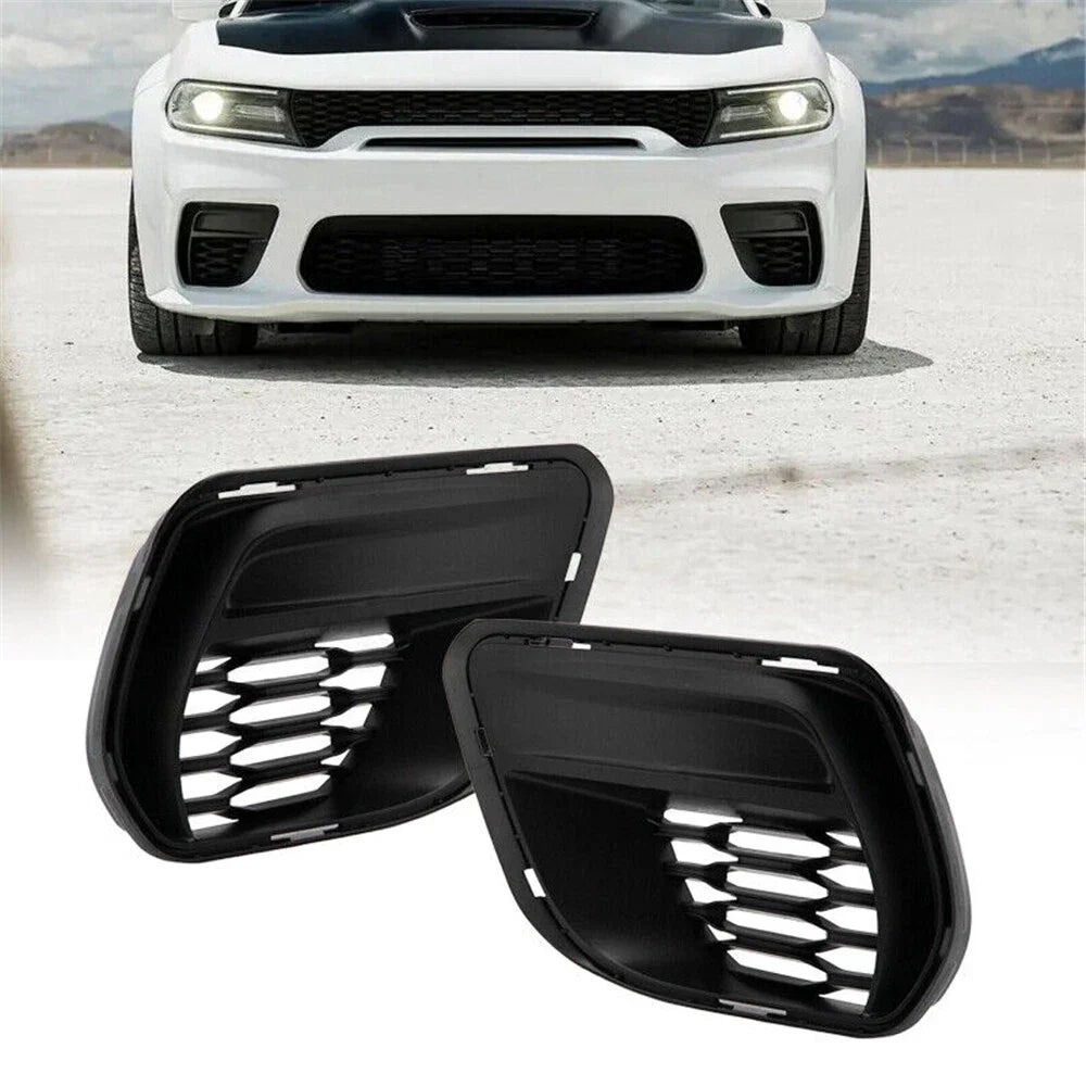 Fog Light Lamp Cover Bezel Trim for Dodge Charger (2015-2021)