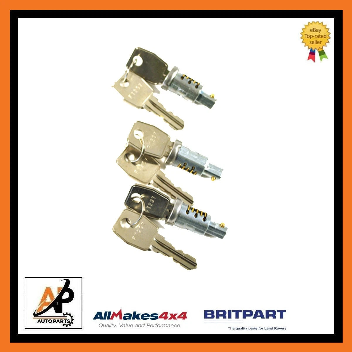 Door Lock Barrel Set Replacement Kit for Land Rover Defender (1990–2016)