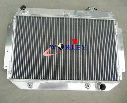 3 Row Aluminum Radiator + Fan for Holden HG HT HK HQ HJ HX HZ Chevy V8 (1968-1980)