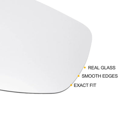 Left Side White Mirror Glass w/ Back Heated for Porsche Cayenne (2007-2010)