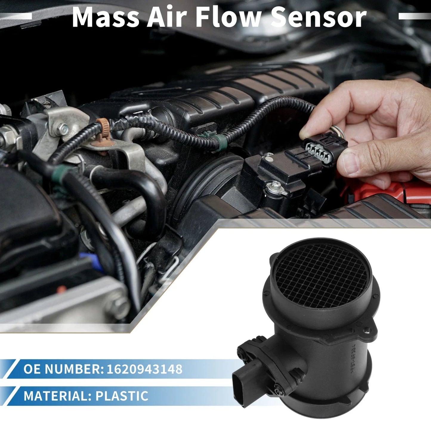 MAF Mass Air Flow Sensor for Mercedes-Benz C280 L6 2.8L (1994-1997)