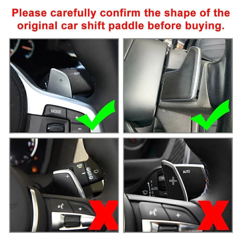 Steering Wheel Paddle Shifter Extension Pad for BMW 5 7 Series X3 X4
