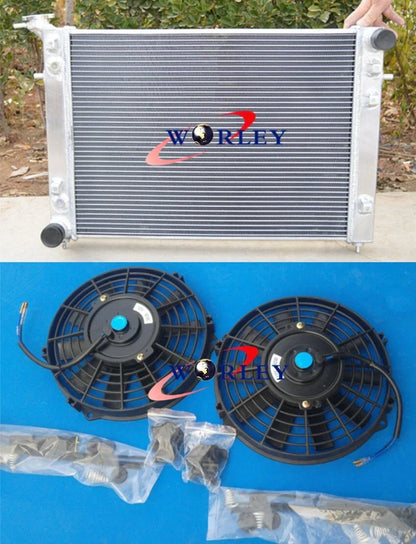 3 Row Aluminum Radiator & Fans for Holden Commodore VN-VS V6 3.8L (1988-1997)
