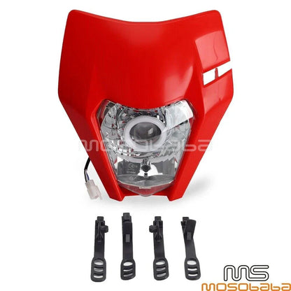 Dirt Bike Front LED Headlight Fairing for Honda CR125, Yamaha WR250