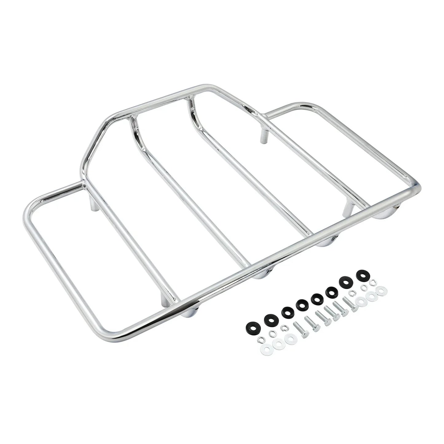 Chrome Luggage Top Rack for Harley Touring Road Glide FLHR FLHX (1984-2024)