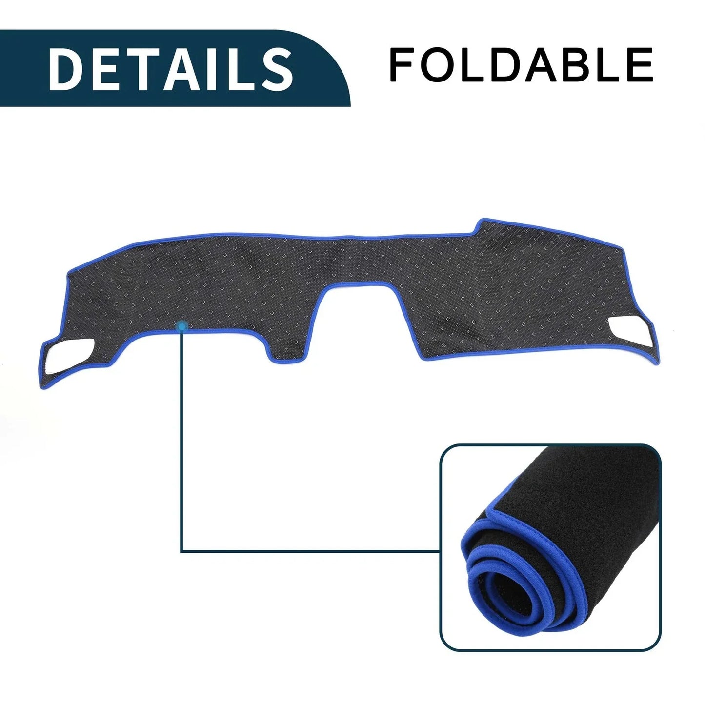 Dashboard Cover Mat for Honda Accord CY2 2024 Black Blue