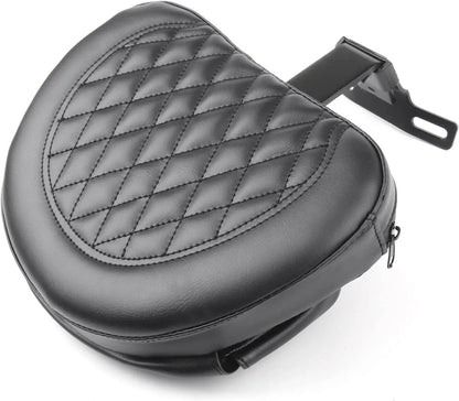 Driver Backrest Pad for 2007-2017 Harley FLSTF Heritage Softail, Black