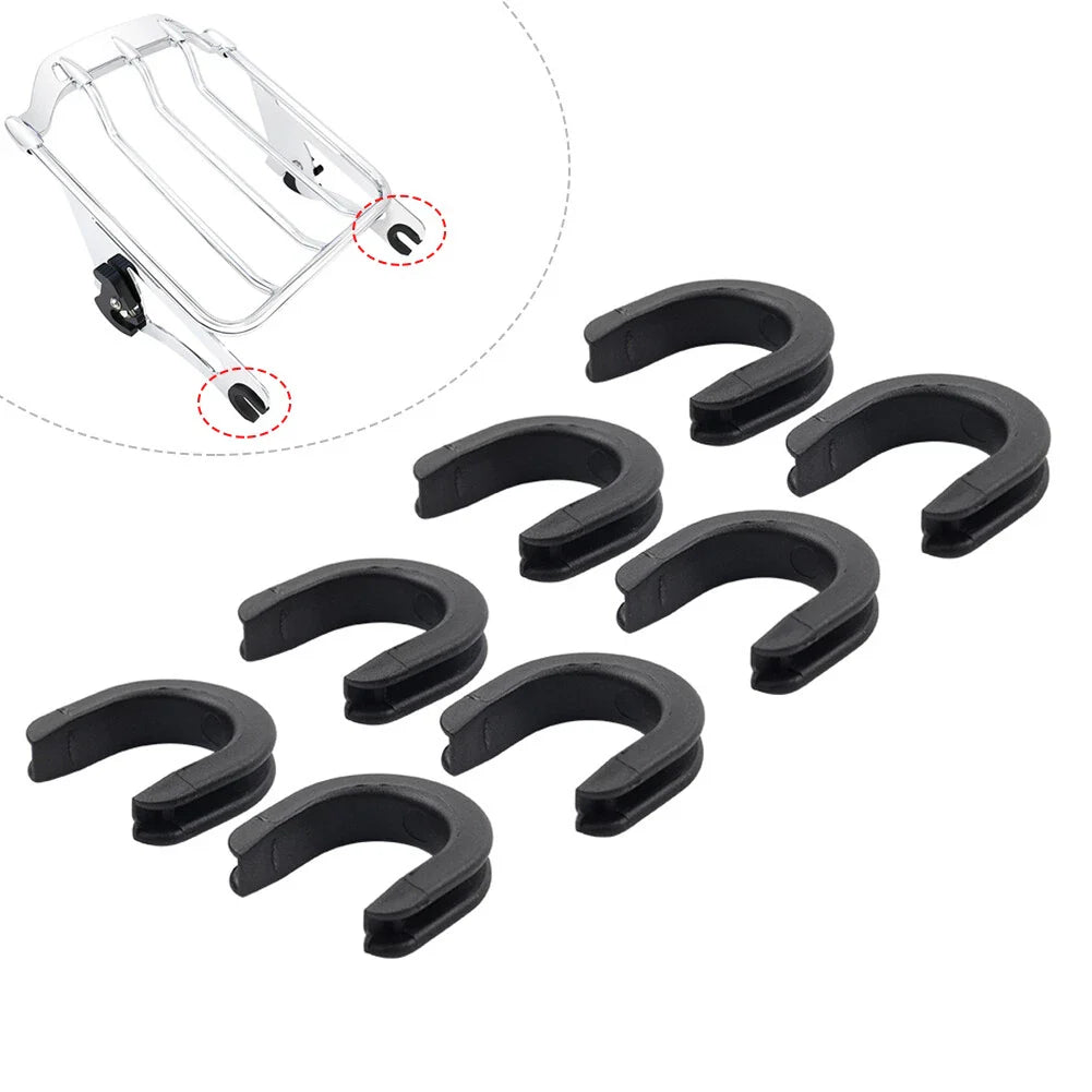 8x Rear Luggage Side Plate Mounting Grommet for Harley (2009-2023)