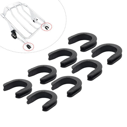 8x Rear Luggage Side Plate Mounting Grommet for Harley (2009-2023)