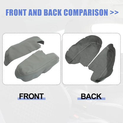 Front Door Armrest Cover Pads for Honda Ridgeline (2006-2014) - Gray - 2 x