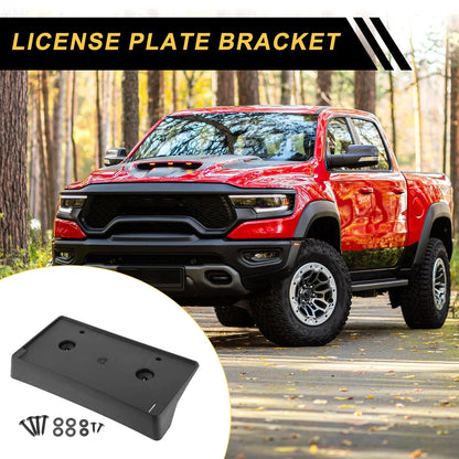 Front Bumper License Plate Bracket Holder for Dodge Ram 1500 (2018-2023)
